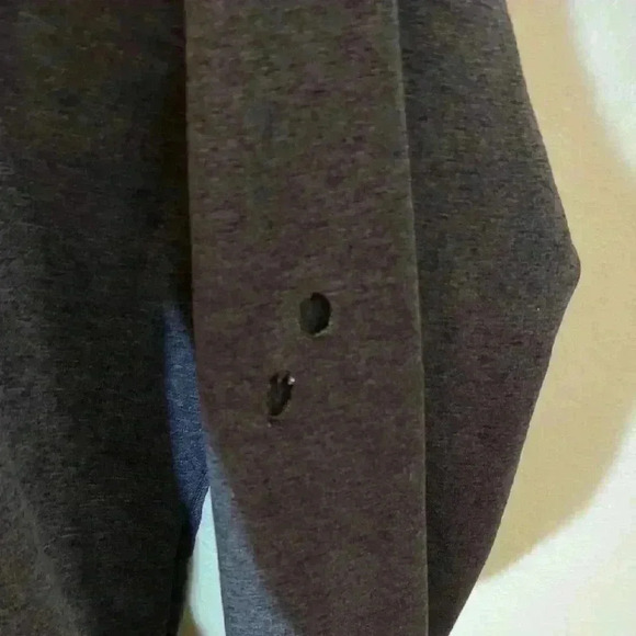 The North Face gray and purple Hoodie, large - Picture 4 of 6